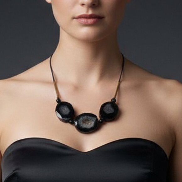 Romolo Victor Natural Stone Necklace - Picture 1 of 3